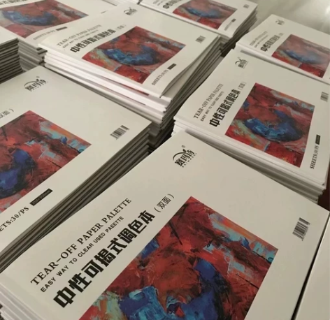 可撕调色本纸质调色板水粉调色纸免洗易撕丙烯...