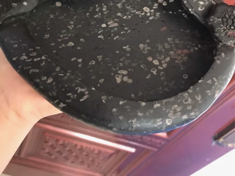 天然梅花玉文房端砚 砚台 如意摆件 烟灰缸...