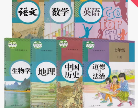二手正版初中初一人教版7七年级下册全套语文...