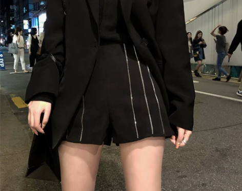 黑色短裤女秋季新款时尚百搭网红ins宽松…...