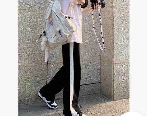 夏季薄款休闲运动裤女夏学生裤子潮ins高街...