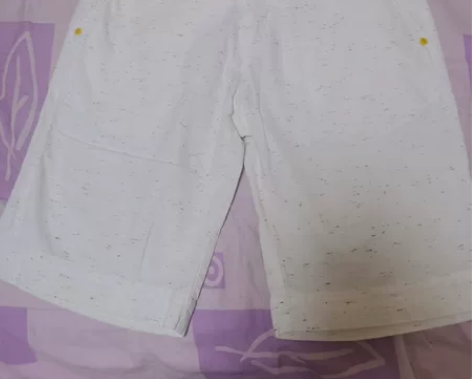 马克华菲纯棉白色短裤夏 适合175左右身高...