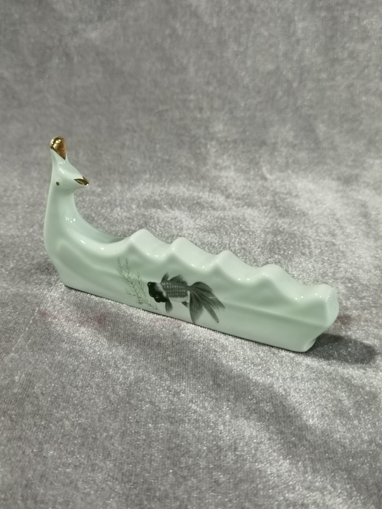 文房雅玩  孔雀笔搁