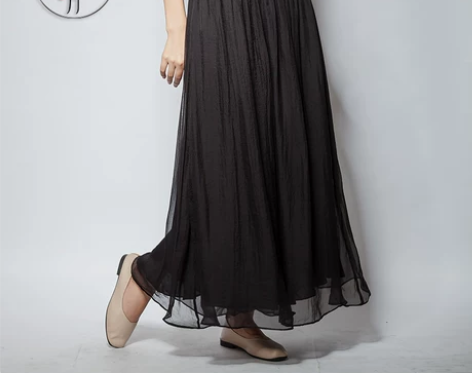 雪纺阔腿裤女高腰垂感2022春夏中国风复古...