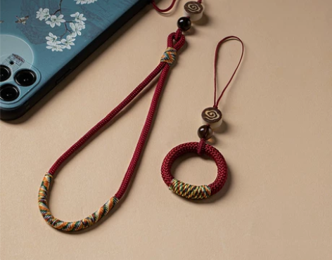 手机挂绳 手机挂绳手腕手指扣短款带子中国风...