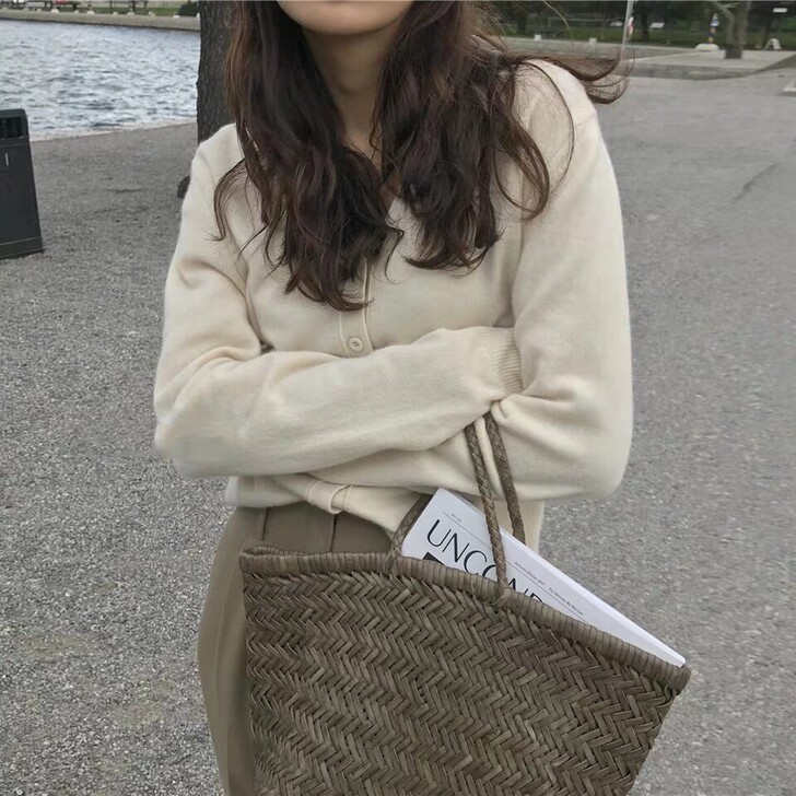毛衣针织开衫外套女宽松外穿爆款春装2021...