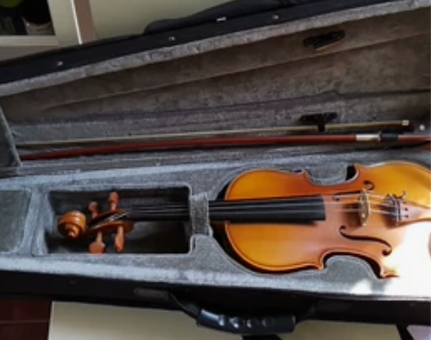 闺女用的小提琴1/2，买于培训机构1500...