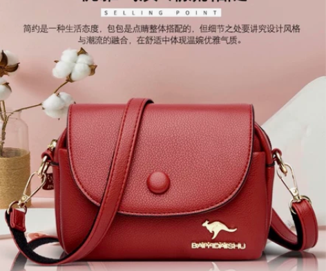 袋鼠定制真皮女包迷你单肩包手机包2022新...