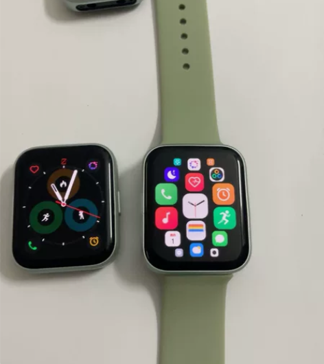 魅族watch天青色手表,成色微微小花,功...