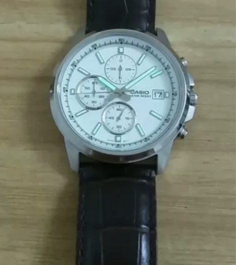 二手正品CASIO石英男表，型号MTH-5...