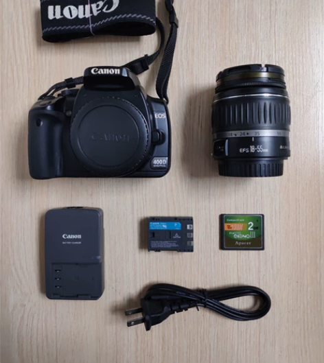佳能400D+佳能18-55 II镜头，单...