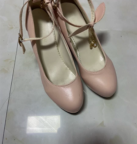春秋冬季韩版粗跟高跟少女单鞋甜美糖果色防水...