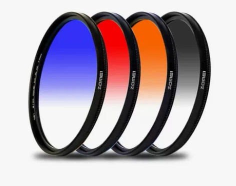 圆形渐变镜套装77mm中灰镜gnd相机58...