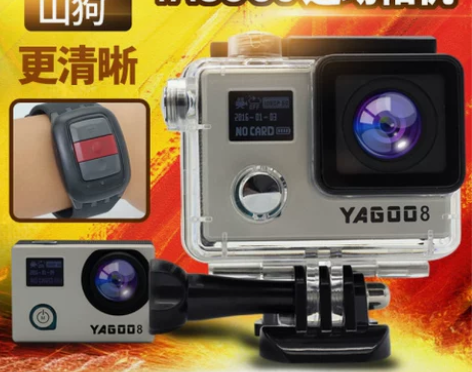 山狗浮潜水下运动相机4K防水摄像机摄像头w...