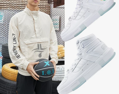 【天猫精彩盒】特步林书豪情侣同款高帮篮球文...