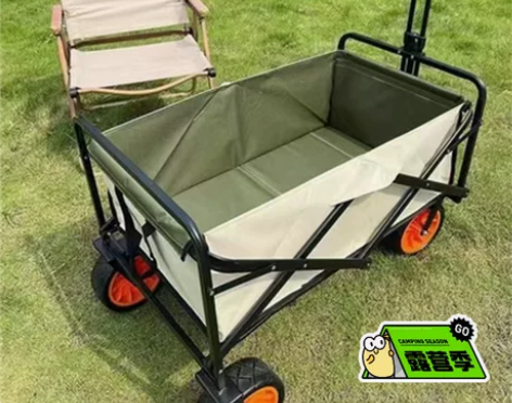 【捡漏】大号露营越野推车户外营地车露营车手...