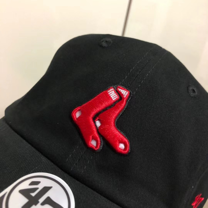 mlb 47brand 弯沿棒球帽 水洗软...
