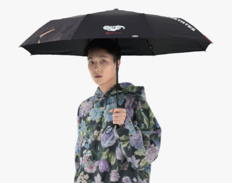 rabbituu防晒战国七雄雨伞男士折叠晴...