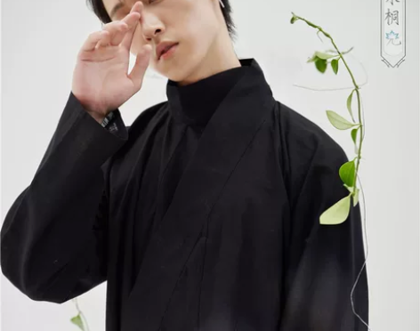 【镜水桐光】曲领襦 简约日常复原汉服高领衫...