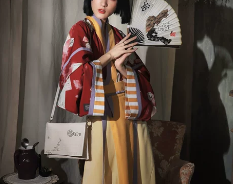 徐娇织羽集【打翻废纸篓 】汉服女晋制秋季交...