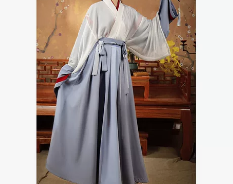 远川鹤汉服原创 月雾白玉江枫交领儒裙4.5...