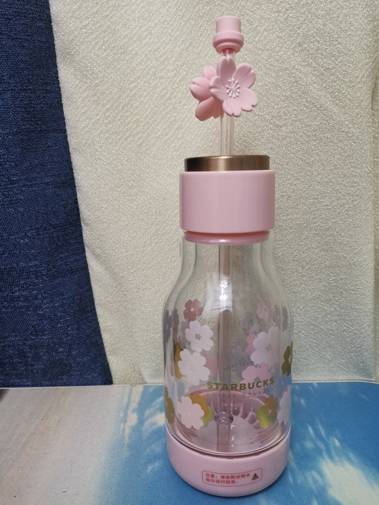 出售全新星巴克300ml樱花款内胆玻璃杯，...