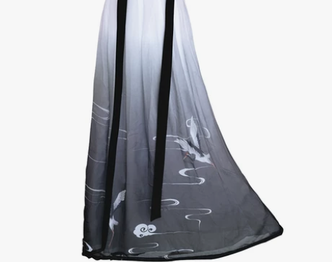 如梦霓裳原创汉服女装对襟齐腰襦裙传统瑞鹤仙...