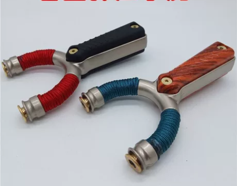 扁皮弹弓 合金弹压小虎 夹片免绑 航空铝材...