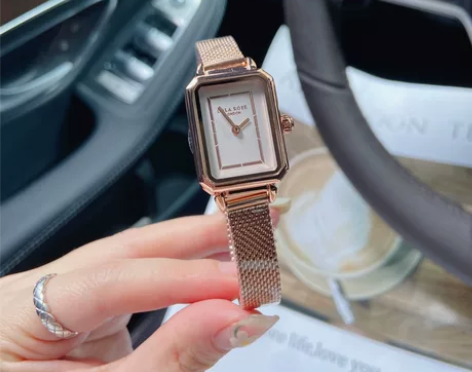 Lola Rose罗拉玫瑰玫瑰金黑玛瑙手表...