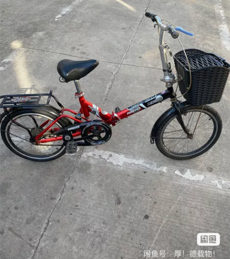 永久大折叠自行车刚换的后面轮胎，成色嘎嘎新...