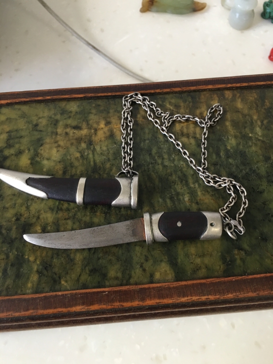 小叶紫檀，包银，文房裁纸刀，民国