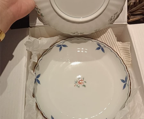 全新大号橘吉花口盘高端商场线橘吉菜盘()大...