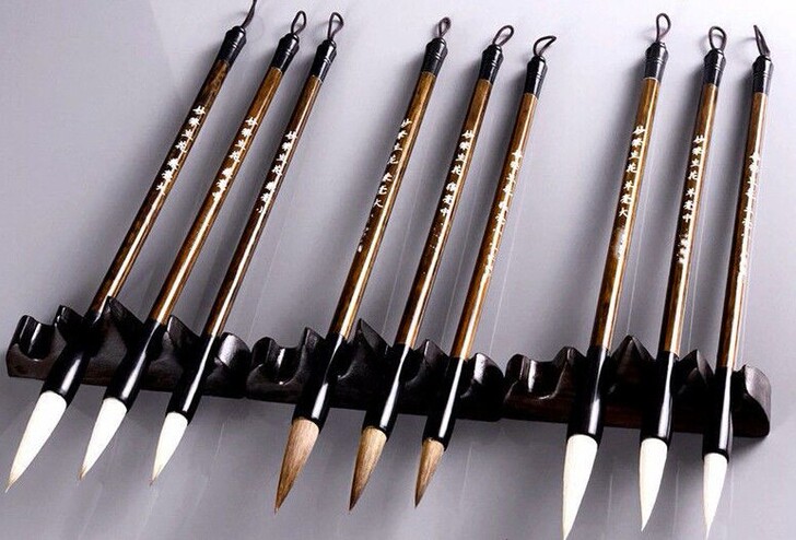 9支笔大中小19.9包邮羊毫狼毫兼毫毛笔小...