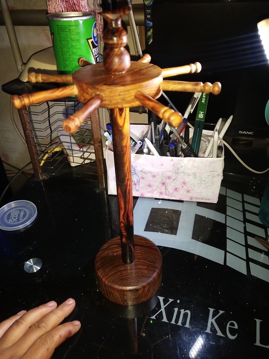 红酸枝毛笔架，纯手工制作，可以拆卸，
