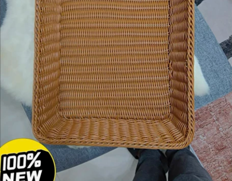 全新藤筐9.9包邮处理仿藤编织篮子超市店铺...