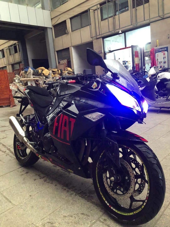 二手地平线小忍者公路赛摩托车，不骑了便宜处...