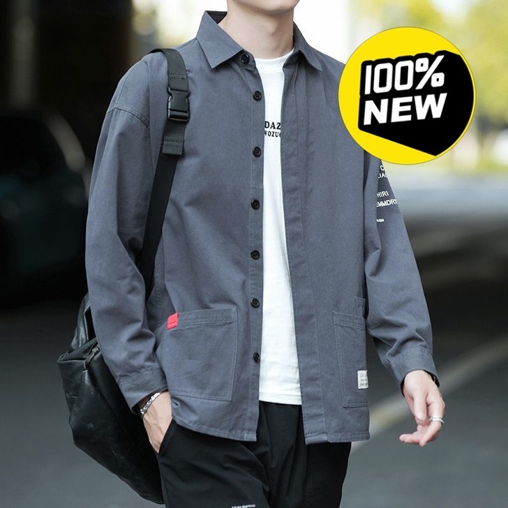 【特价处理】100%纯棉男士长袖衬衫休闲宽...