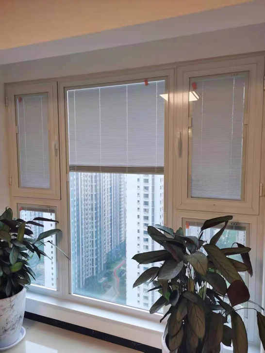 免拆磁控中空百叶帘，不需要改变原来的窗户，...