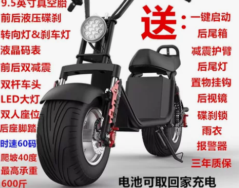 2021款哈雷电动车两轮代步电瓶车
