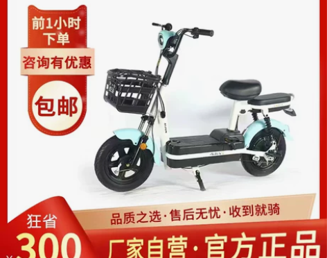 电动车同款电动自行车电瓶车锂电池可提代步车...
