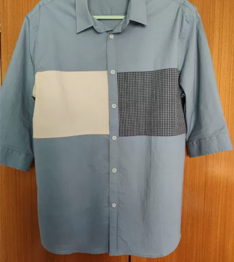 全新男士宽松版品牌七分袖衬衫 全新货 只剪...