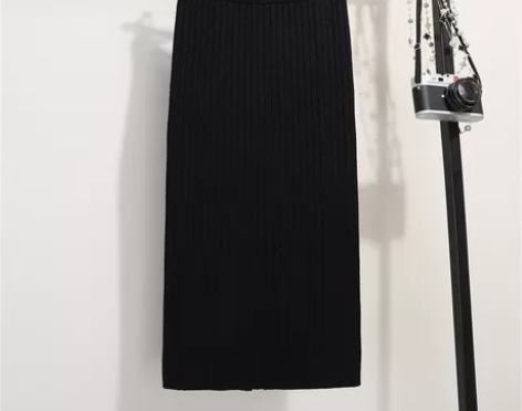 ?【双11狂欢价】中长款针织半身裙一步裙包...