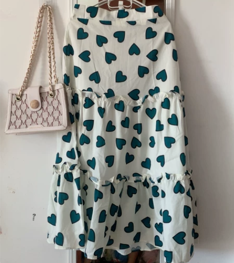 爱心大摆裙长裙 均码  80~120里面后...