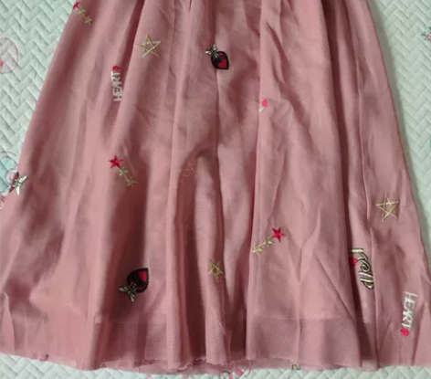 超精美网纱双层大摆裙M 二手服饰不退不换不...