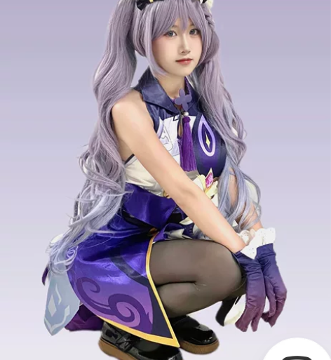 三町目原神刻晴大全套s假发 试穿一次(有手...