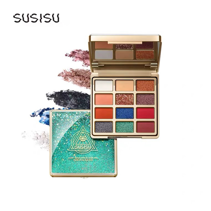 susisu苏西苏幻境流沙眼影盘正品12色...