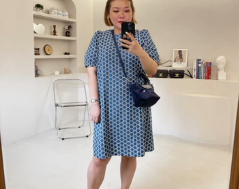 rose家大码夏季田园风牛仔刺绣镂空小花朵...