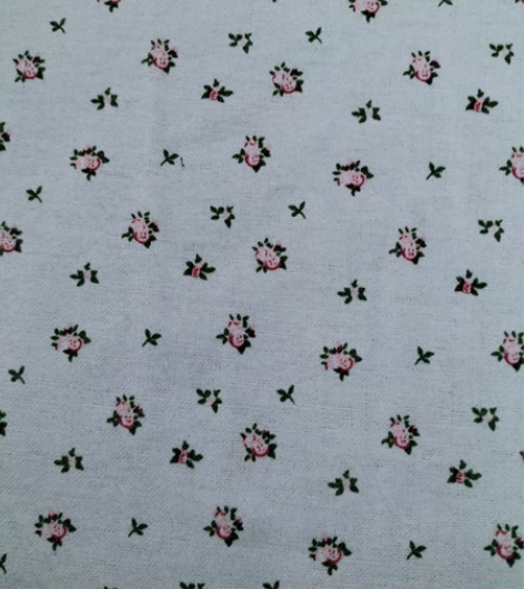 【清仓处理100％全棉磨绒布料】浅蓝底色小...