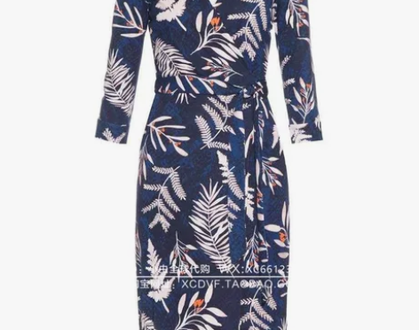 明星同款记忆大师美国XC DVF连衣裙裹身...