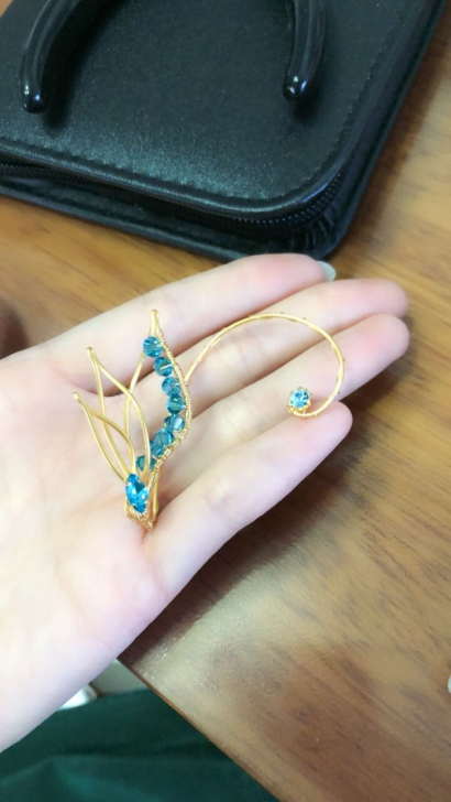 【湖水精灵】手作耳挂